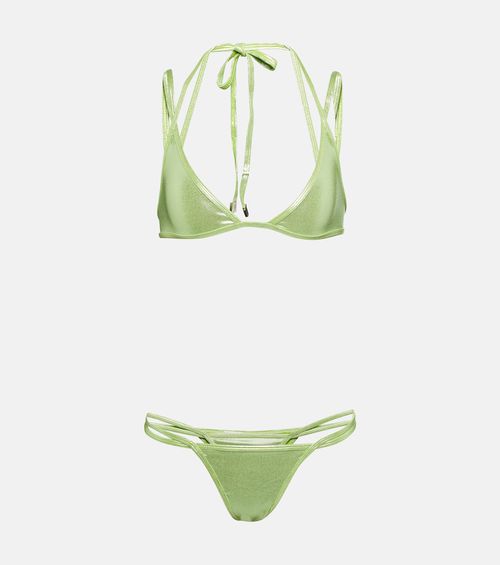 Halterneck bikini top