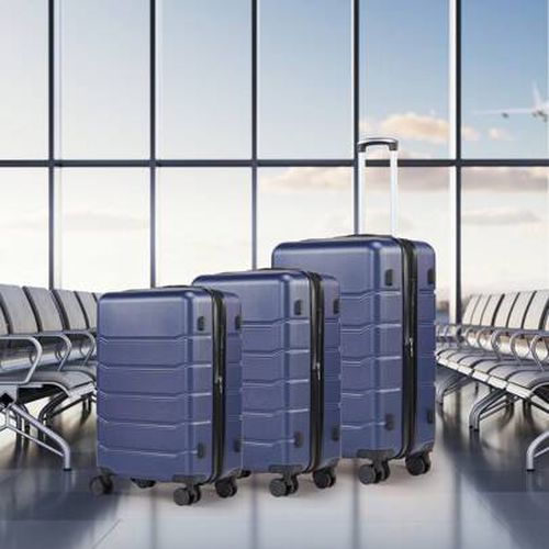 Sweetcrispy Carry On Luggage, Hard Shell ABS, Double Spinner Wheels Lightweight Suitcase TSA Lock 3-PCS Set 20/24/28 Inch, Luggage Set