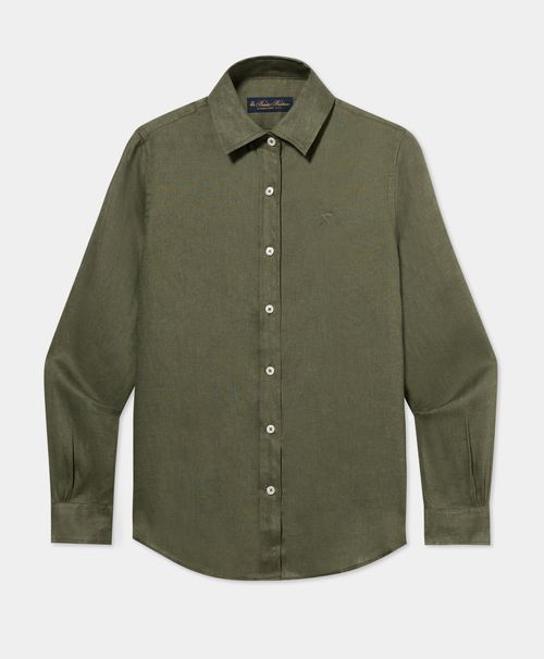 Linen Shirt With Logo