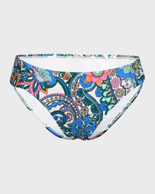 Feel Good Paisley Shirred Bikini Bottoms