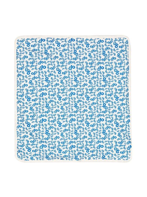 Logo-print cotton blanket