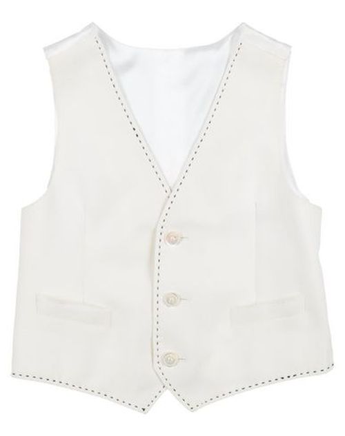 Kid Boy Tailored Vest Ivory