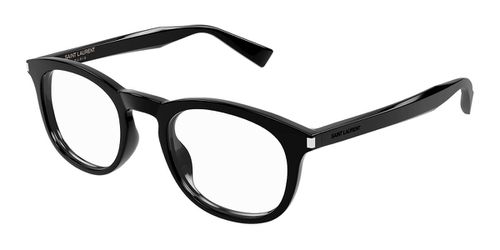 Saint Laurent SL 813 001 Men's Eyeglasses Black Size 50 - Blue Light Block Available