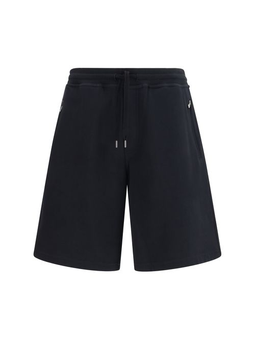 Cotton Jogging Jogger Shorts — Black