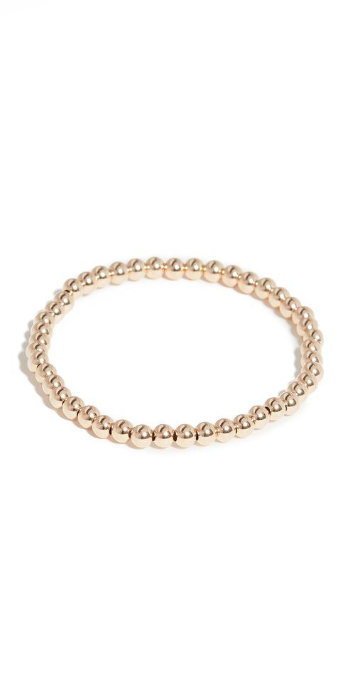 4mm Gold Bracelet Yellow Gold One Size
