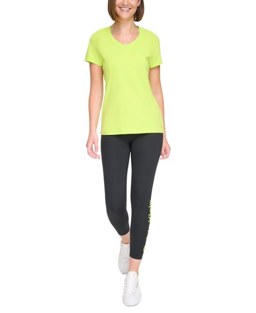 Performance Women's High-Rise 7/8 Leggings - Black/lime Volt