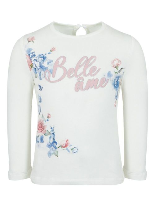 Slogan-print cotton T-shirt - White