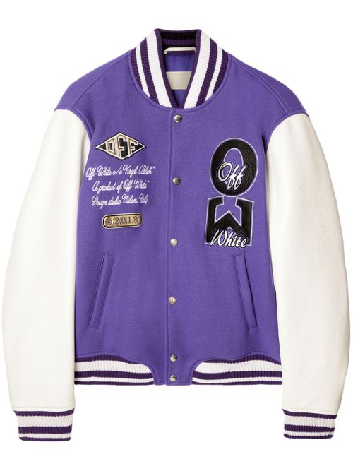 Time varsity jacket - Purple