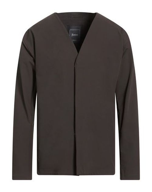Man Jacket Dark brown Size 40 Polyamide, Elastane