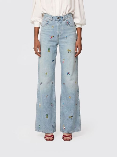 Pants Woman color Blue