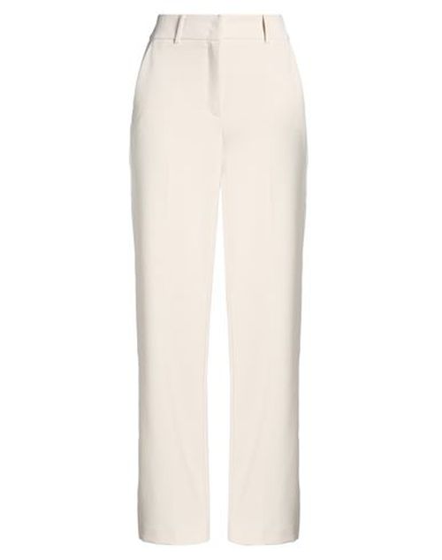 Woman Pants Beige Size 10 Polyester, Polyurethane