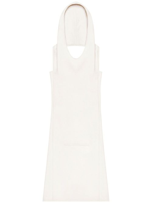 Oblique dress - White
