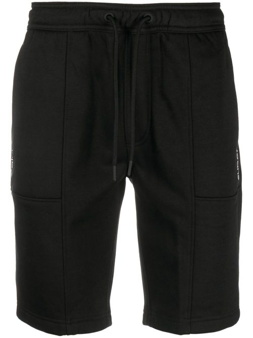 Logo-print drawstring track pants - Black