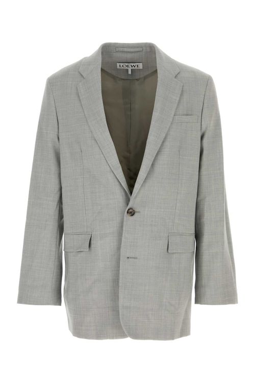 Wool Blazer — Gray