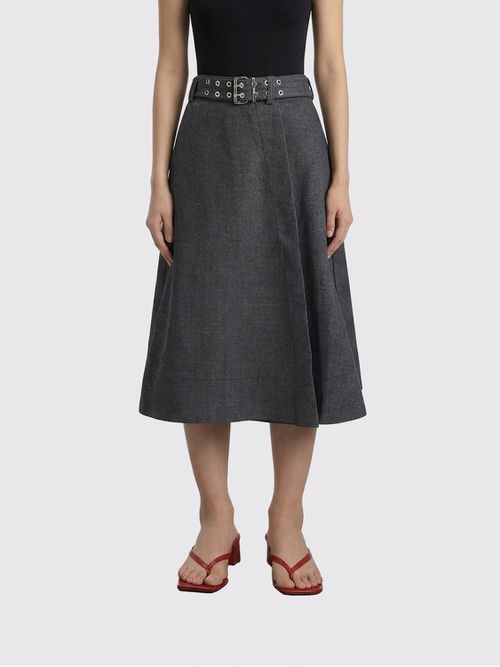 Skirt Woman color Charcoal