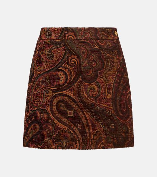 Chloé Paisley jacquard miniskirt