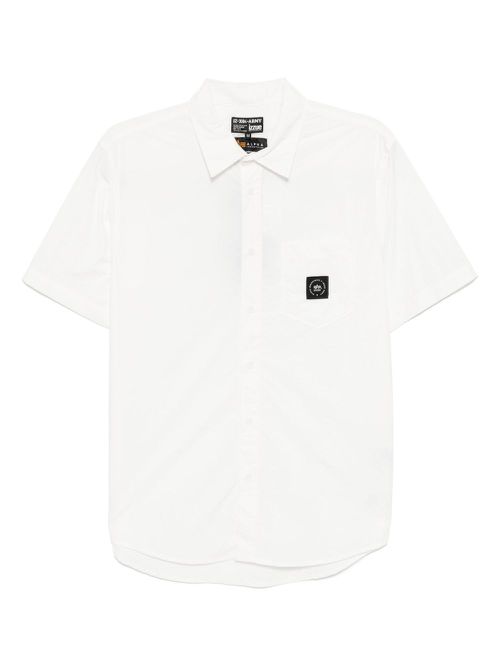 Logo-patch shirt - White