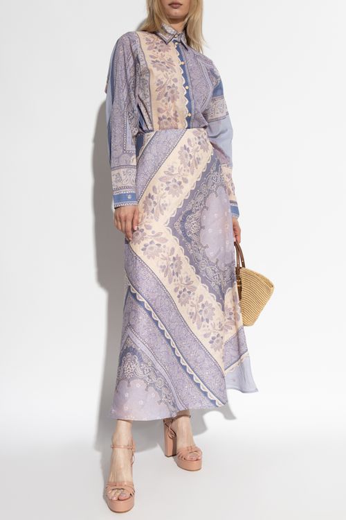 Zimmermann Skirt With Print, Women's, Purple