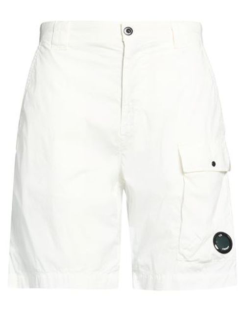 C. p. Company Man Shorts & Bermuda Shorts White Size 28 Cotton, Polyamide, Elastane