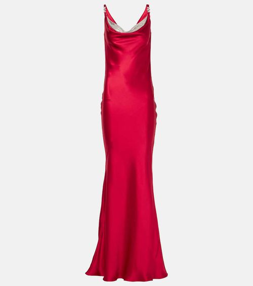 Silk satin gown