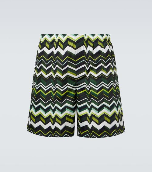 Zigzag swim trunks