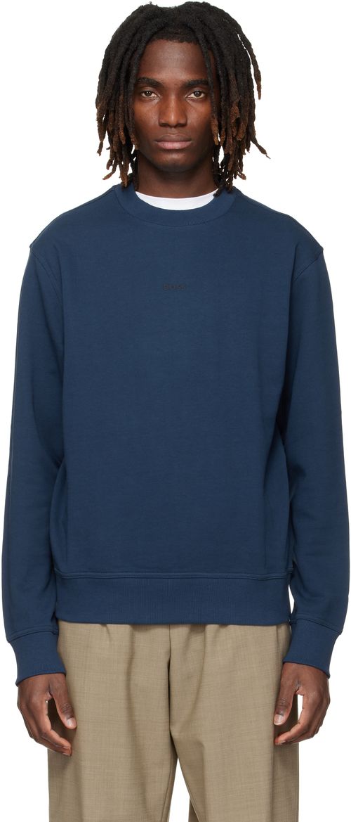 Navy Chest Logo Sweatshirt