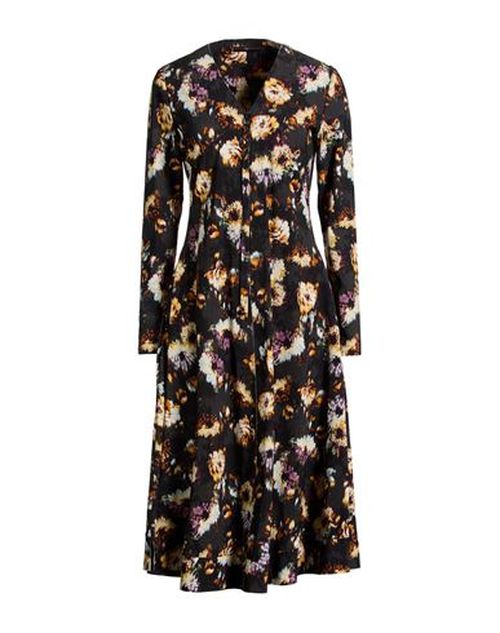 Woman Midi dress Charcoal Size 12 Nylon, Elastane