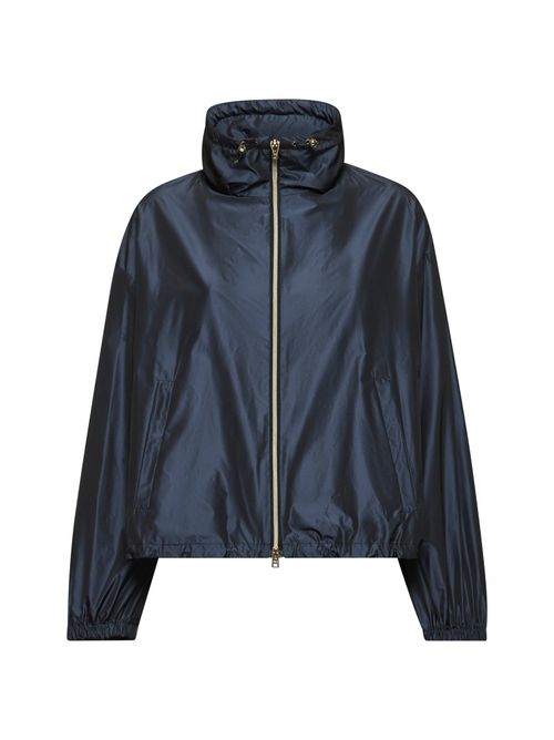 Water-Repellent Techno Taffeta Jacket — Blue
