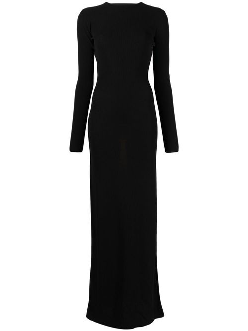 Colour-block cut-out maxi dress - Black