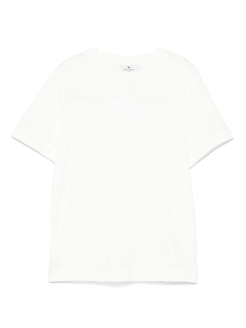 Embossed-logo T-shirt - Neutrals