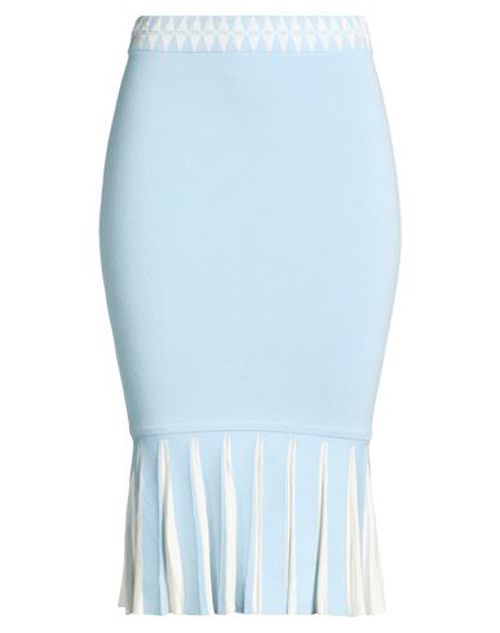 Woman Midi skirt Light blue Size 4 Viscose, Polyester
