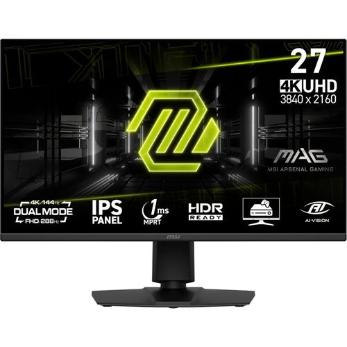 MSI MAG 275UPD E14 27" 4K Ultra HD IPS 144Hz FreeSync Premium Height Adjustable Gaming Monitor with Speaker