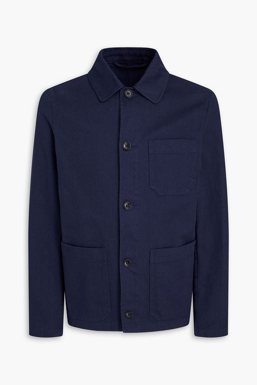 Cotton-gabardine jacket - Blue - IT 46