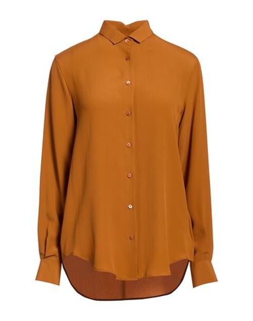 Woman Shirt Camel Size 4 Acetate, Silk