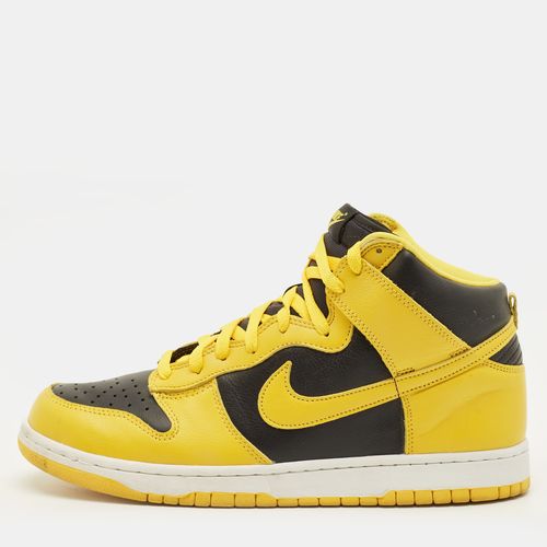Nike Dunk Iowa 45.5 Yellow/Black Leather High Top Sneaker