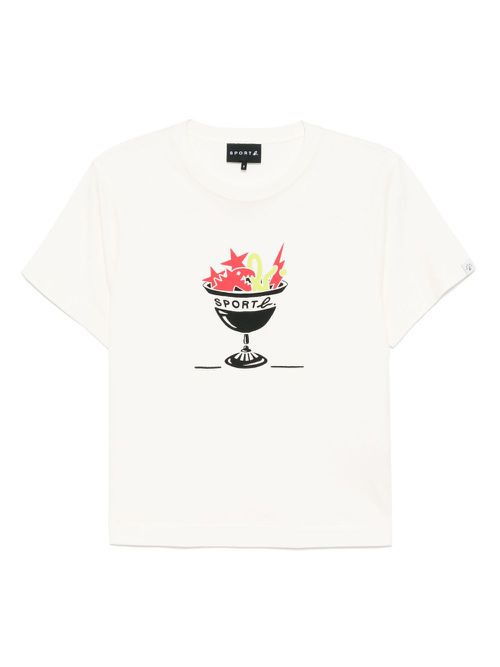SPORT b. by agnès b. graphic-print T-shirt - Neutrals