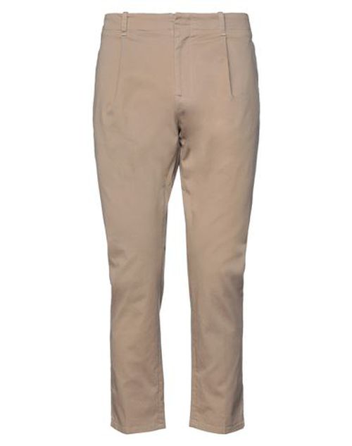 Man Pants Camel Size 34 Cotton, Elastane
