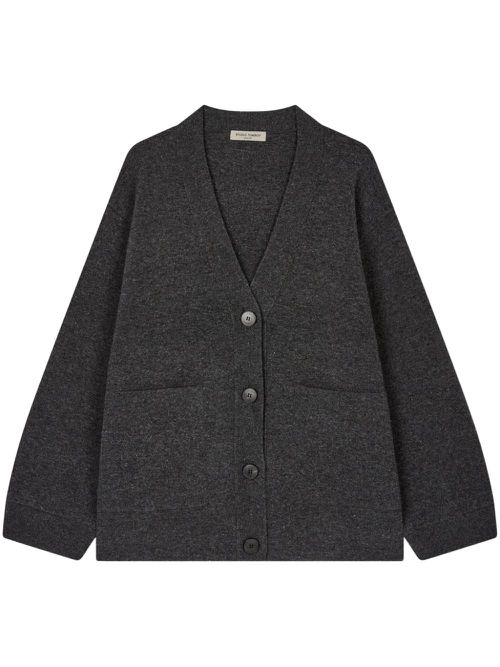 V-neck cardigan - Grey