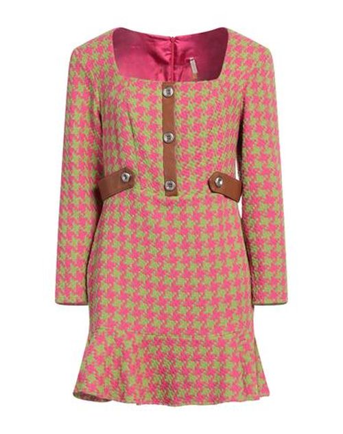 Woman Mini dress Magenta Size M Cotton, Polyester, Elastane
