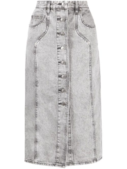 Vandy buttoned midi skirt - Grey
