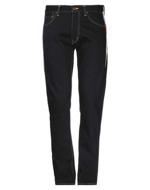 Man Jeans Black Size 4 Cotton, Acrylic, Wool
