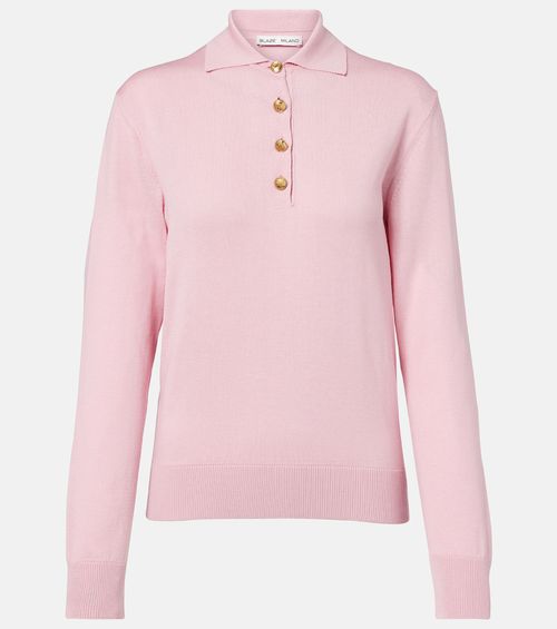 Blazé Milano Alegria silk and cotton polo sweater