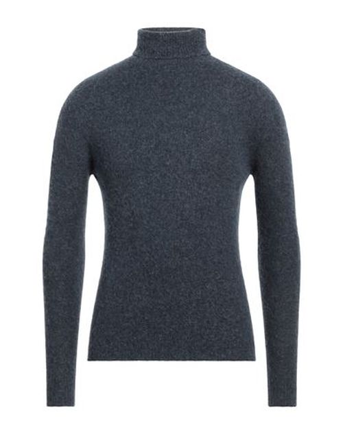 Alpha Studio Man Turtleneck Slate blue Size 44 Alpaca wool, Polyamide, Cotton, Modal, Elastane