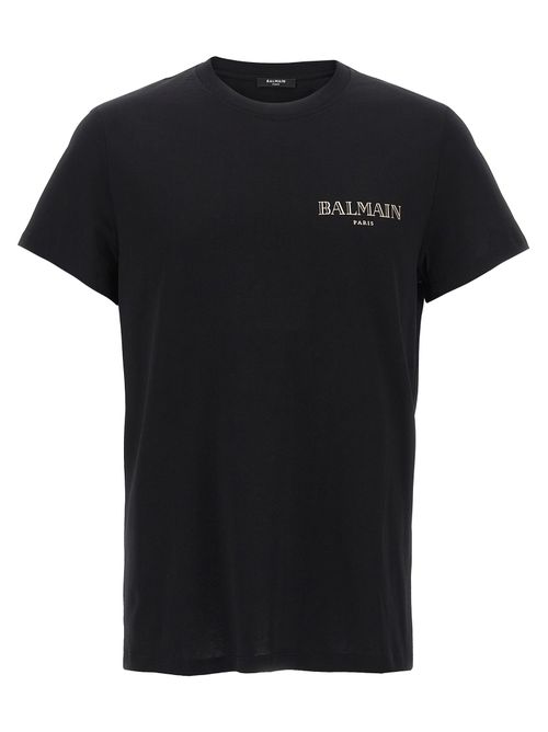 Logo-Embroidered Organic Cotton T-Shirt — Black