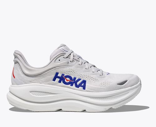 HOKA Men's Bondi 9 Shoes in Cosmic Grey/Ultramarine