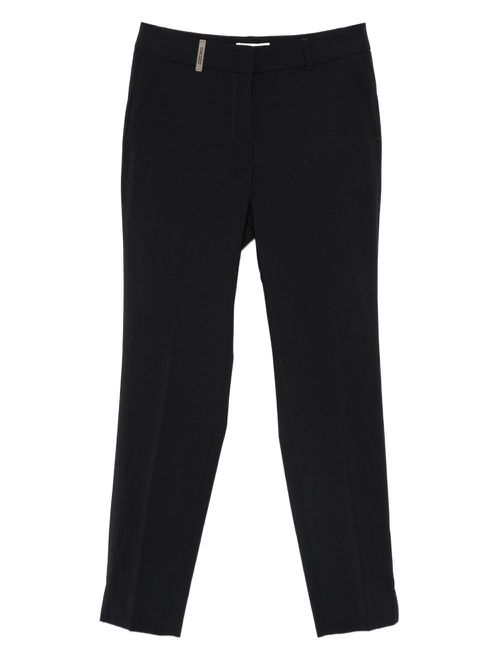 Pressed-crease trousers - Blue