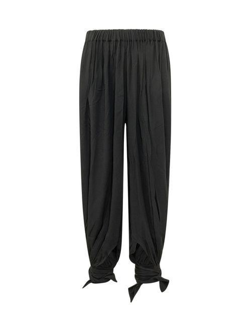 Black Loose Drawstring Pants