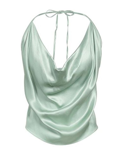 Woman Top Sage green Size 10 Viscose, Polyamide, Elastane