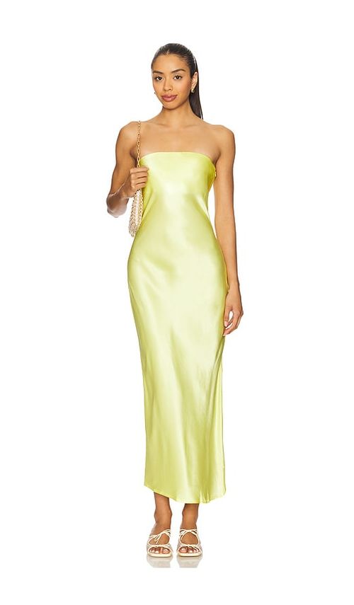 SNDYS x REVOLVE Angel Strapless Midi Dress in Yellow. - XS also in