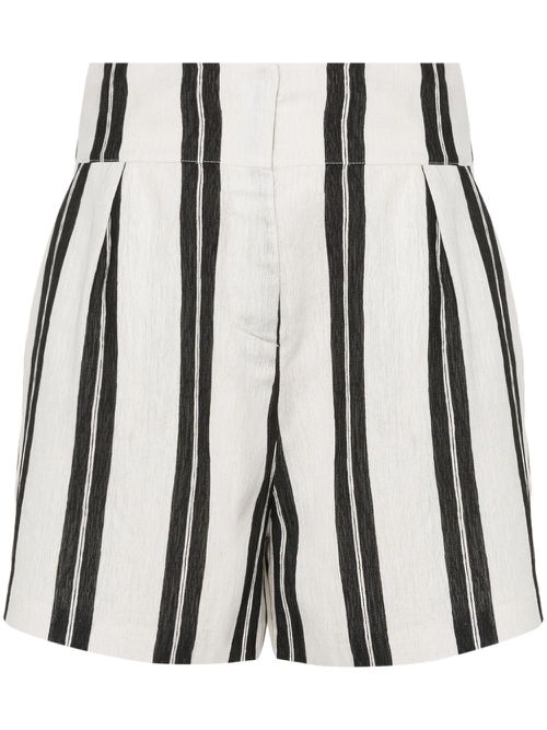 Faguita striped shorts - Neutrals